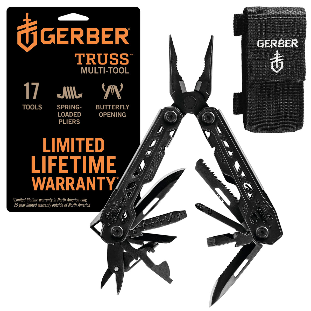 Gerber Truss 17 in 1 EDC Multitool Pliers Pocket Knife with - Gerber Official Imagery - 1