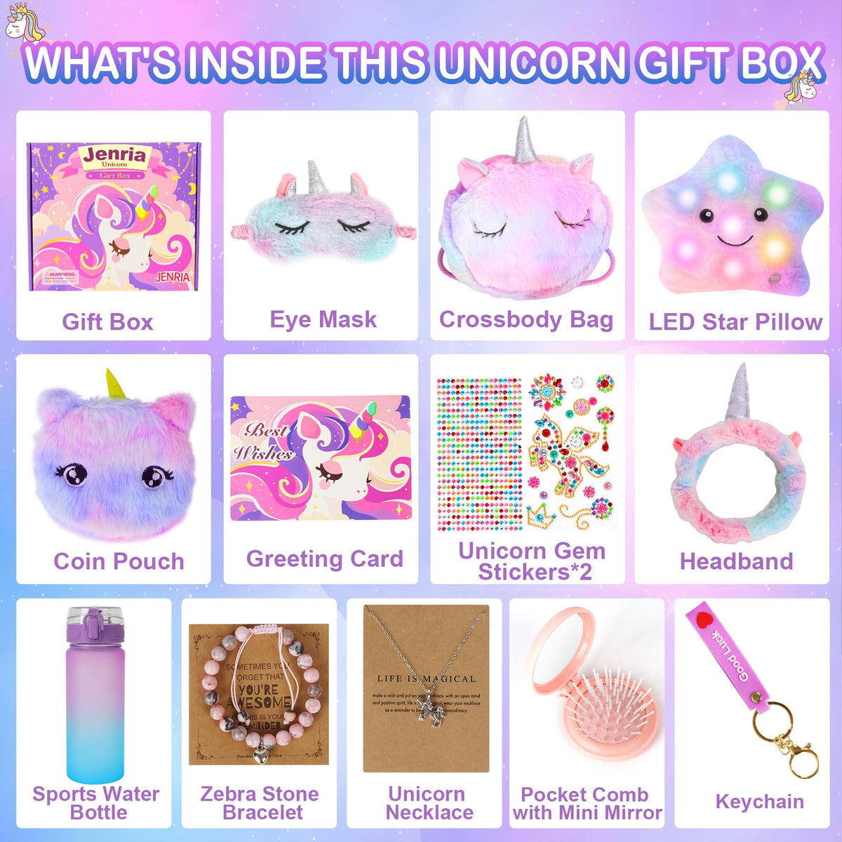 Jenria Unicorn Gift for Girls Birthday Gifts for Girls Age 3 - Jenria Official Imagery - 3