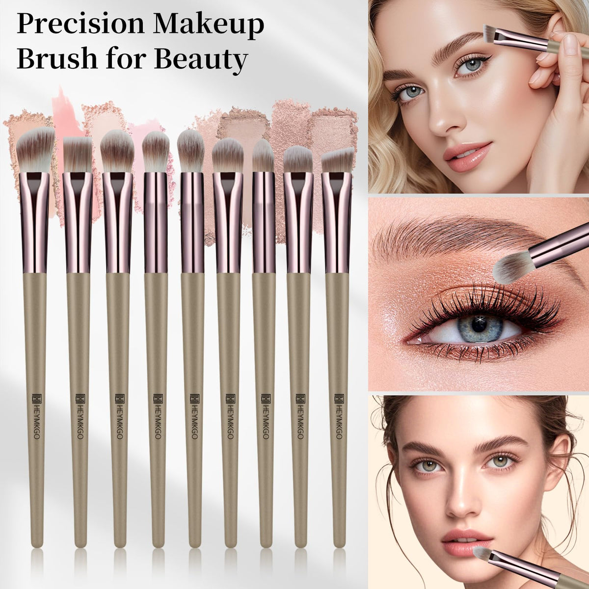 HEYMKGO Makeup Brushes 40Pcs Professional Makeup Brush Set - HEYMKGO Official Imagery - 4