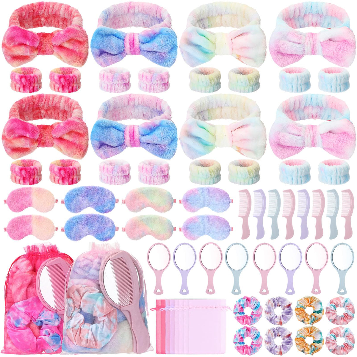 64 Pcs Spa Sleepover Party Supplies for Girls Include 8 - Janinka Official Imagery - 2