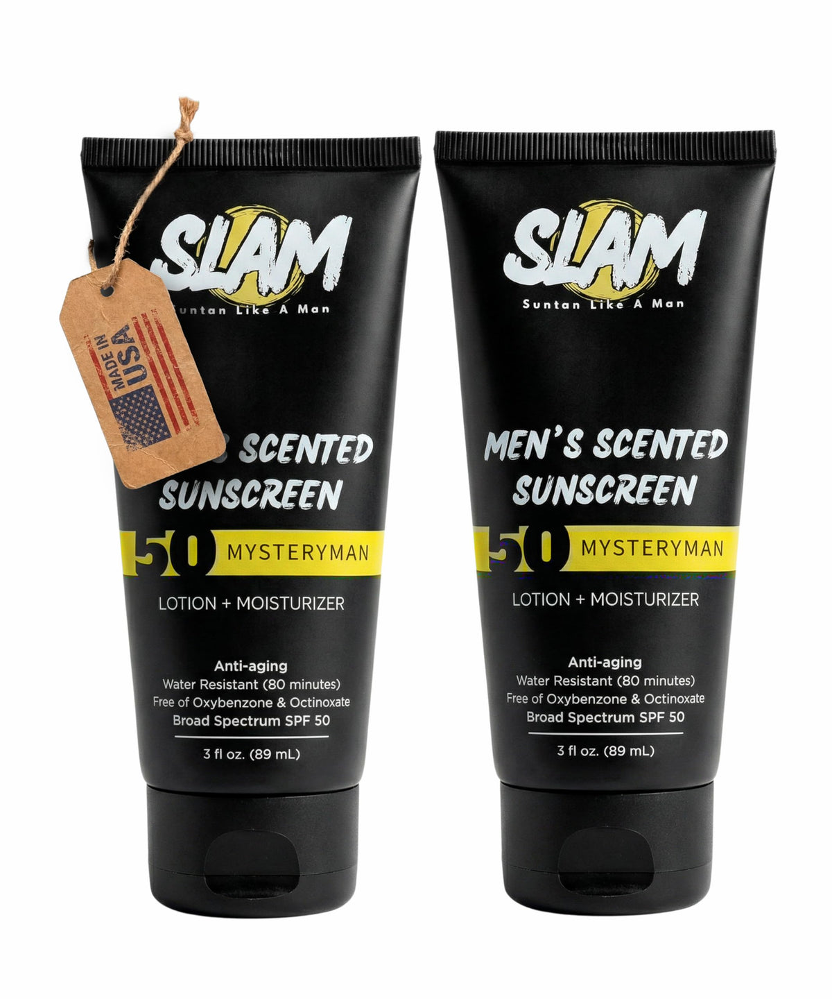SLAM Sunscreen for Men Mens Face Lotion with SPF 50 - Slam Lotion Official Imagery - 2