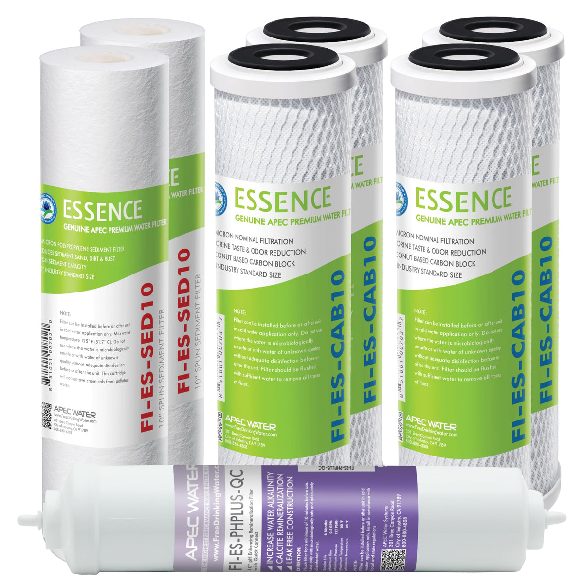 APEC Water FILTER SET ES Replacement Reverse Osmosis Pre - APEC WATER Official Imagery - 8