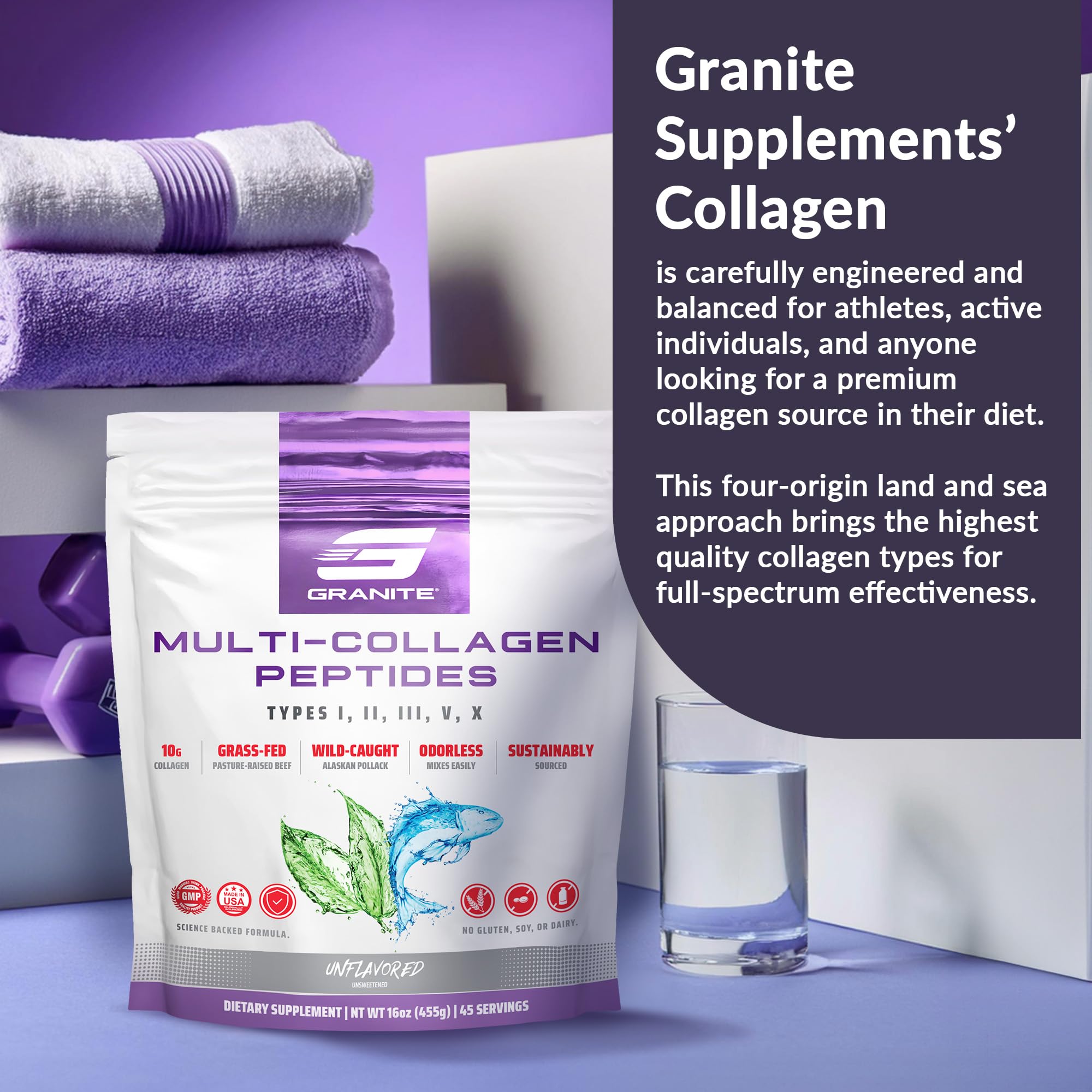 Granite Supplements Collagen Peptides Powder - Granite Supplements Official Imagery - 8