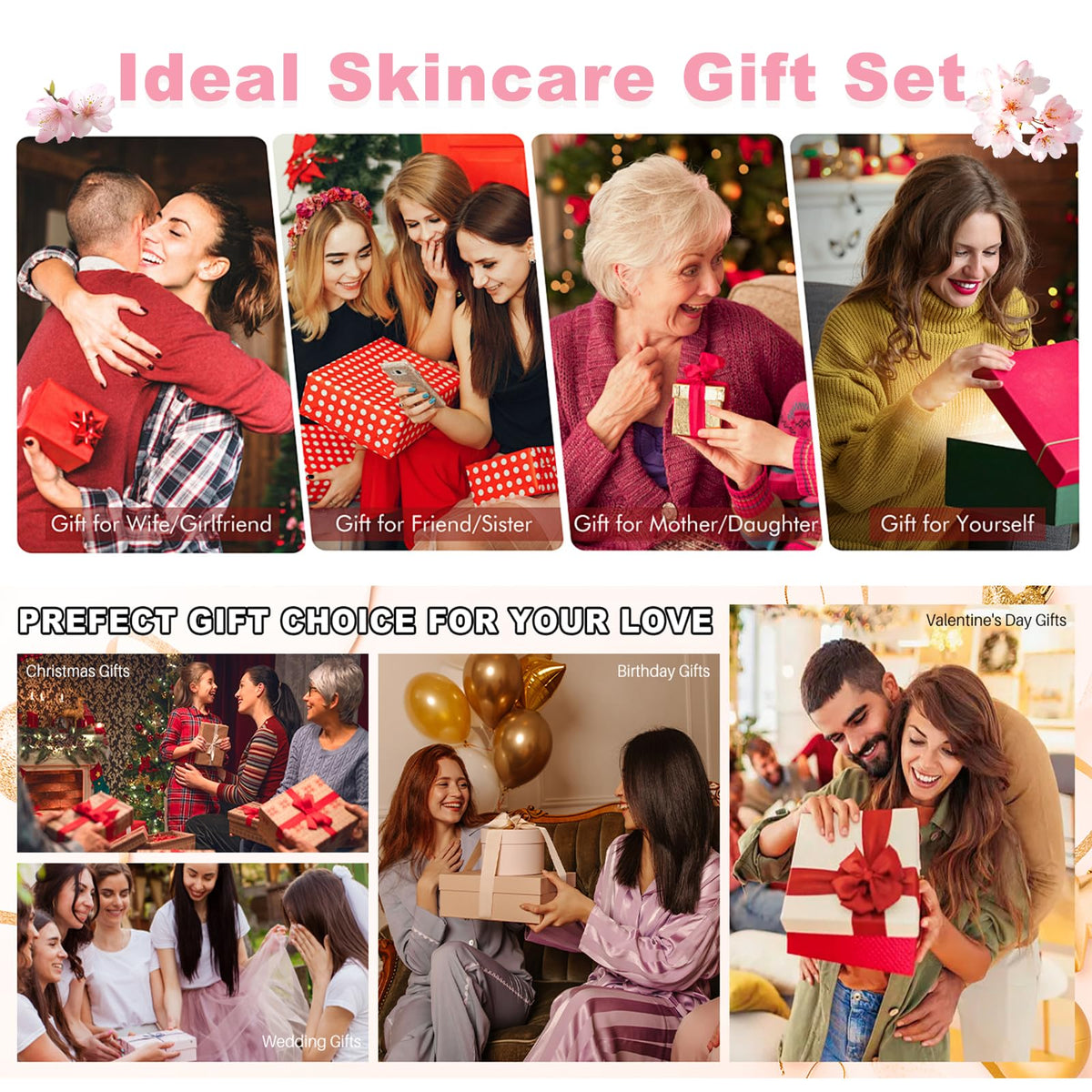 Sakura Skin Care Set for Women Birthday Gifts for Teen - EONFAVE Official Imagery - 7