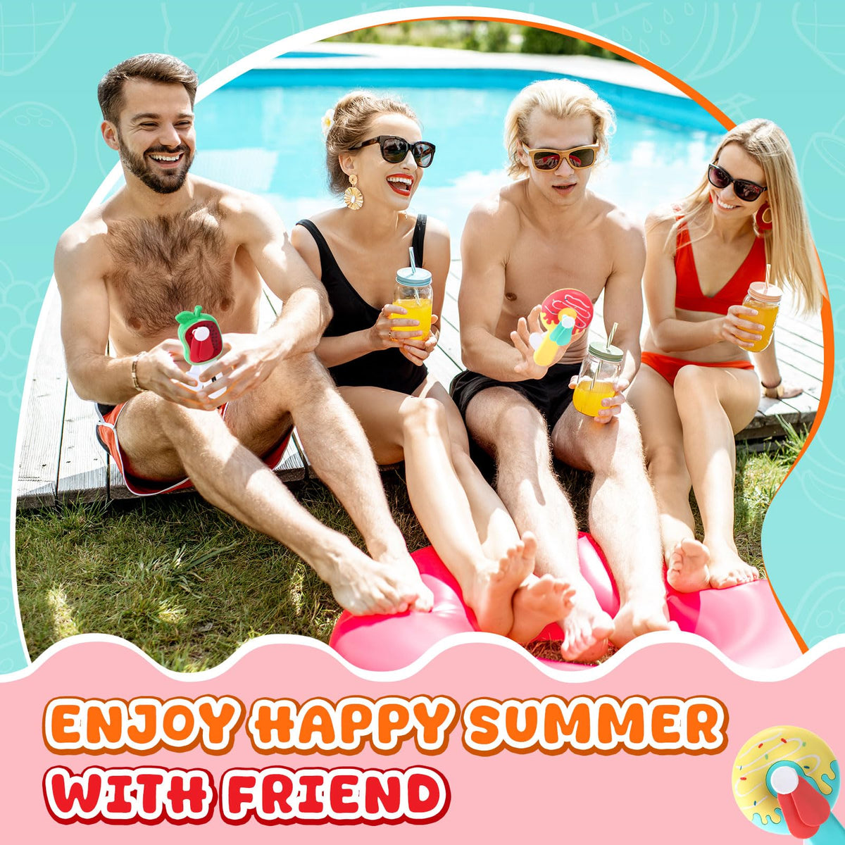 38 Pcs Mini Fans Bulk Cute Sweet Treats Handheld Fan Party - Kittmip Official Imagery - 6