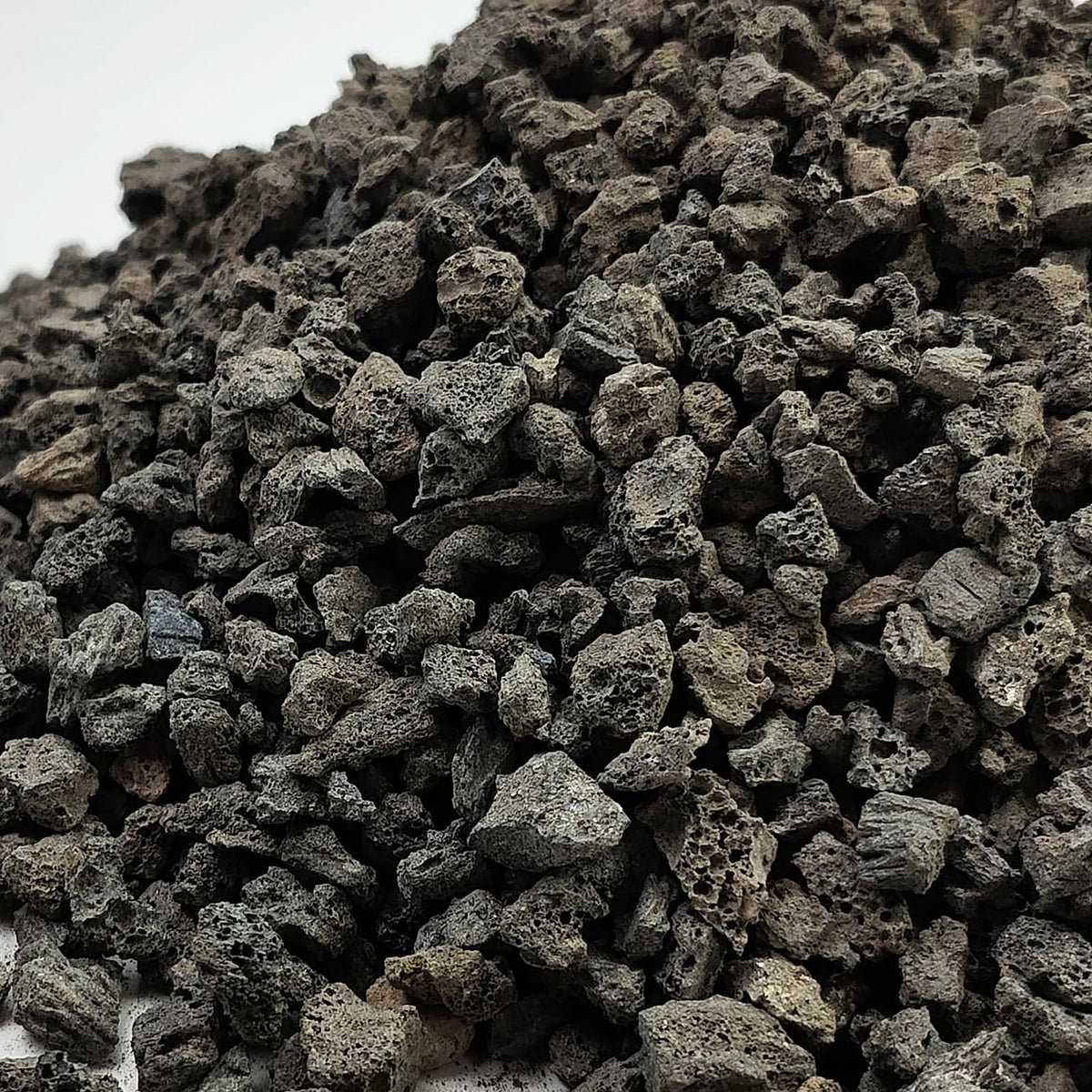 10 lbs Black Lava Rocks for Plants 5 8 MM Crush Volcanic - FANTIAN Official Imagery - 1
