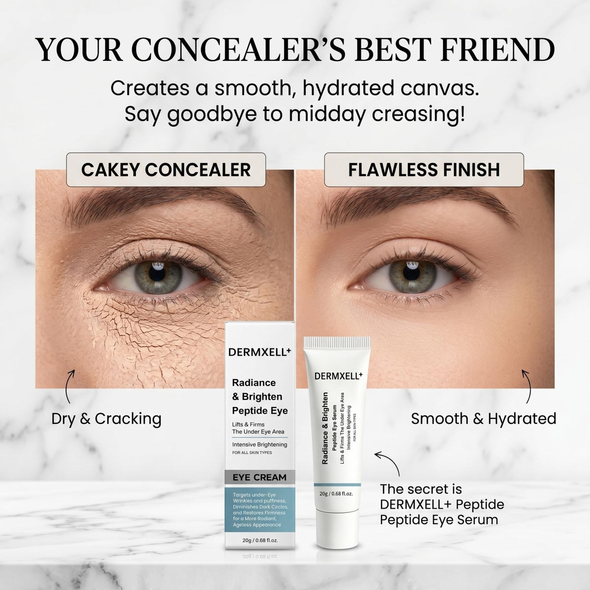 DERMXELL Lift Brighten Peptide Eye Serum Instant Firming - DERMXELL+ Official Imagery - 5