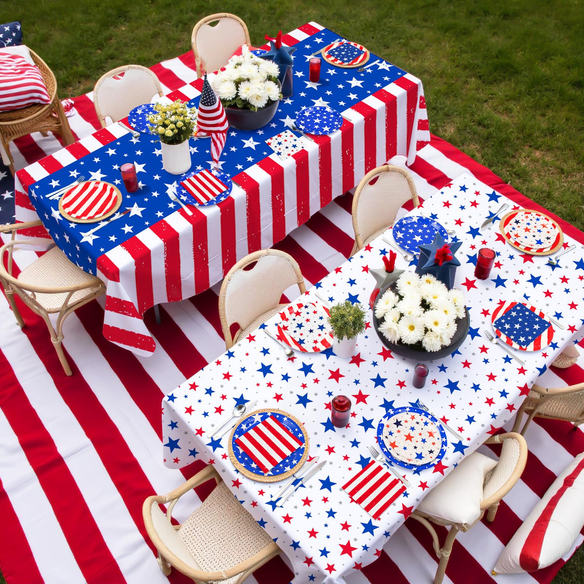 4th of July Party Supplies Set Patriotic Theme Kit for - Gatherfun Official Imagery - 3