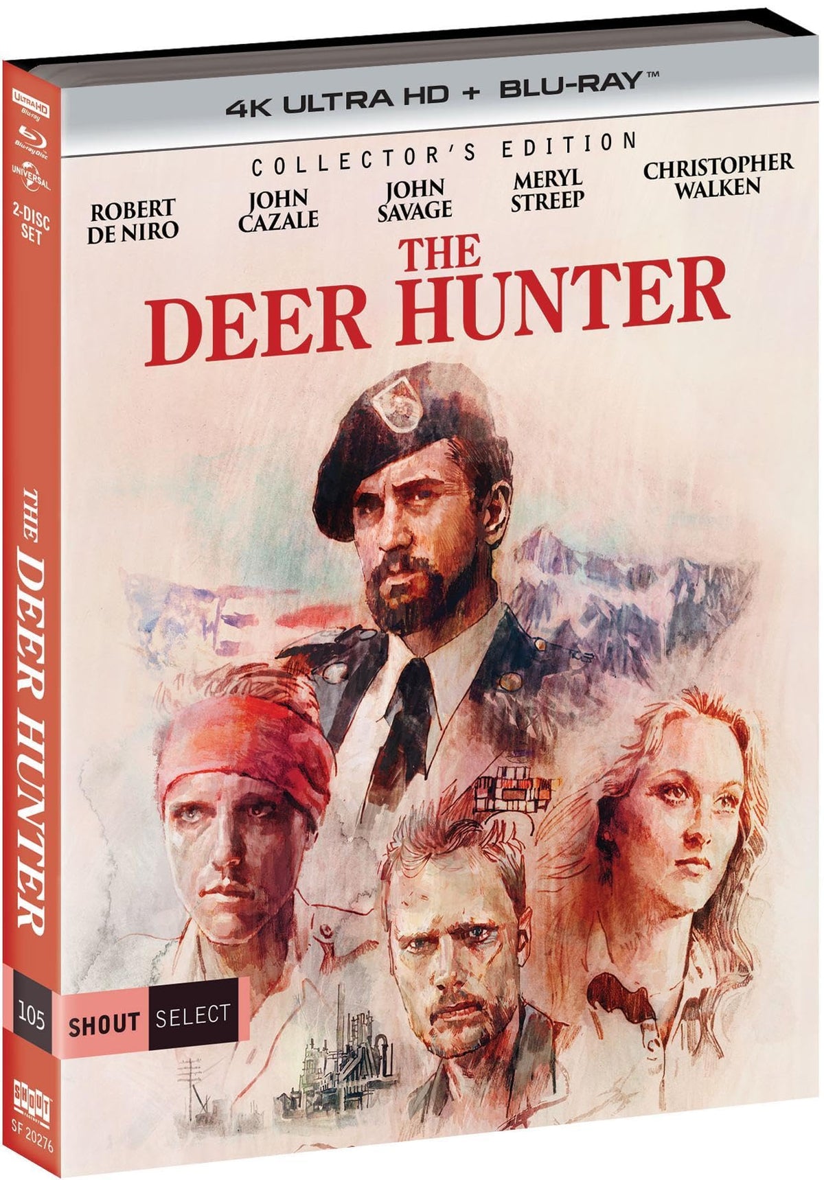 The Deer Hunter - Robert De Niro     
       			(Actor),  
       	 
	            
		   Meryl Streep     
       			(Actor) 
       	          Rated:      R           Format: Blu-ray Official Imagery - 3