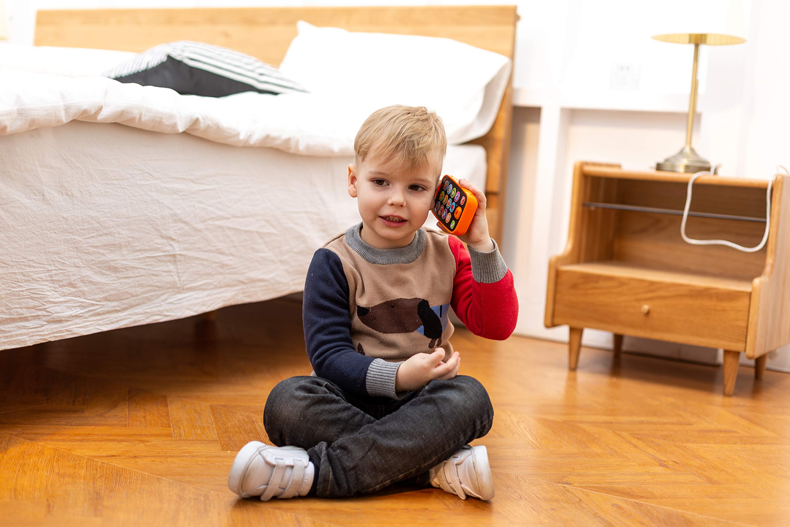 JOYIN Learning Phone and Remote Toy for Kids, Fun Smartphone Toys by JOYIN - Angle View 2