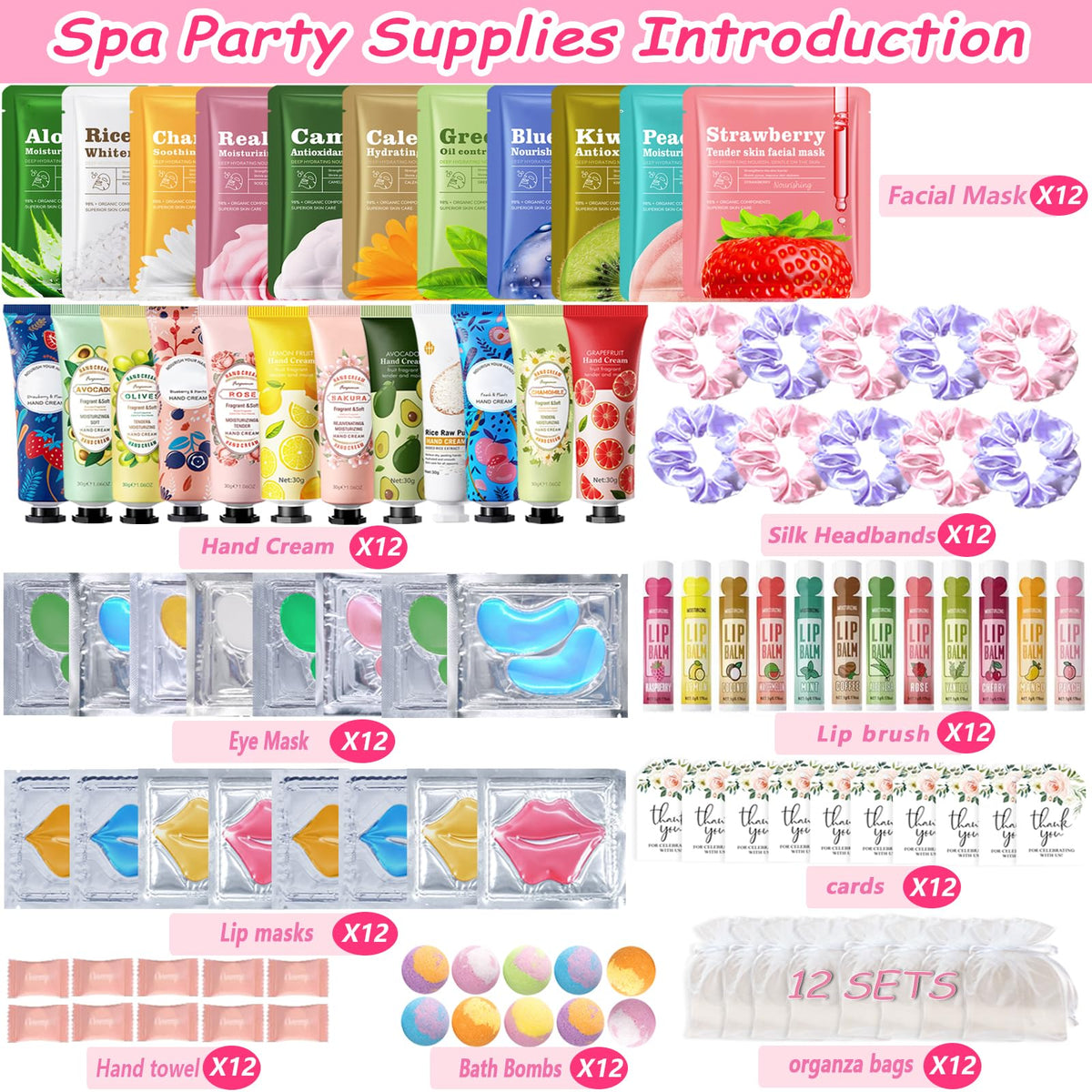 120 PCS Spa Party Supplies for Women - Immuno Official Imagery - 4
