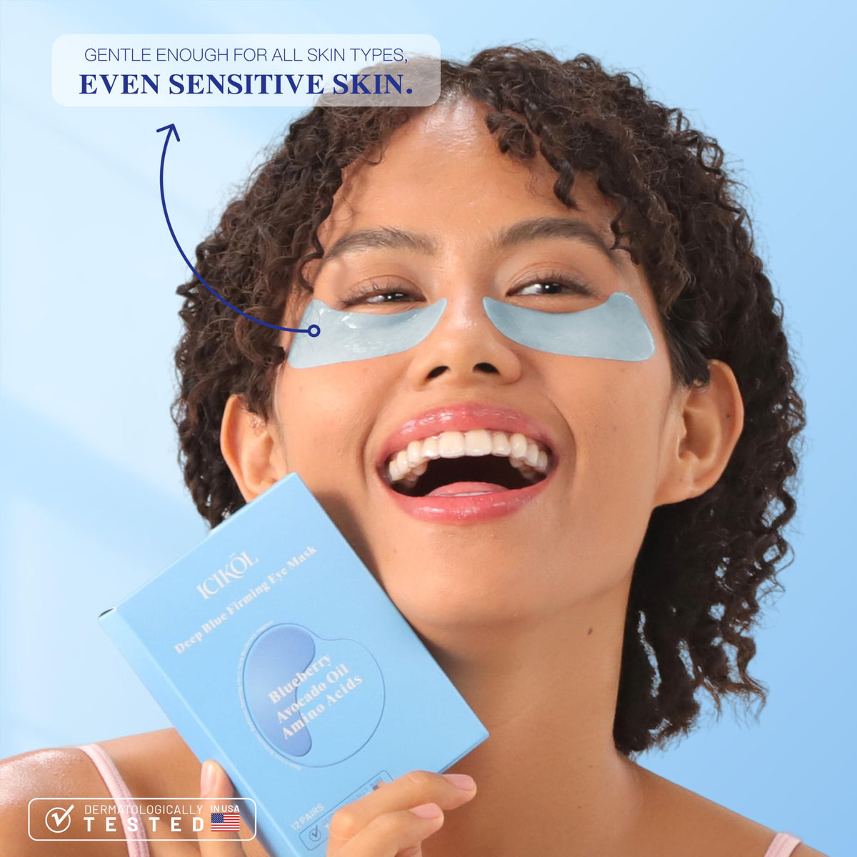 Blueberry Collagen Under Eye Patches Eye Mask for Puffy Eyes - ICIKOL Official Imagery - 6