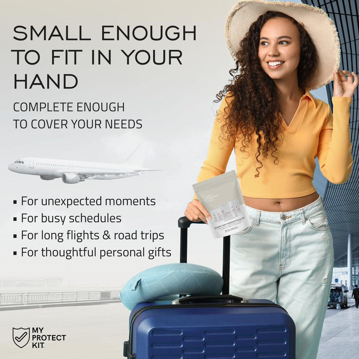Everyday Essentials Travel Kit 8 Piece Personal Hygiene Set - MY PROTECT KIT Official Imagery - 5