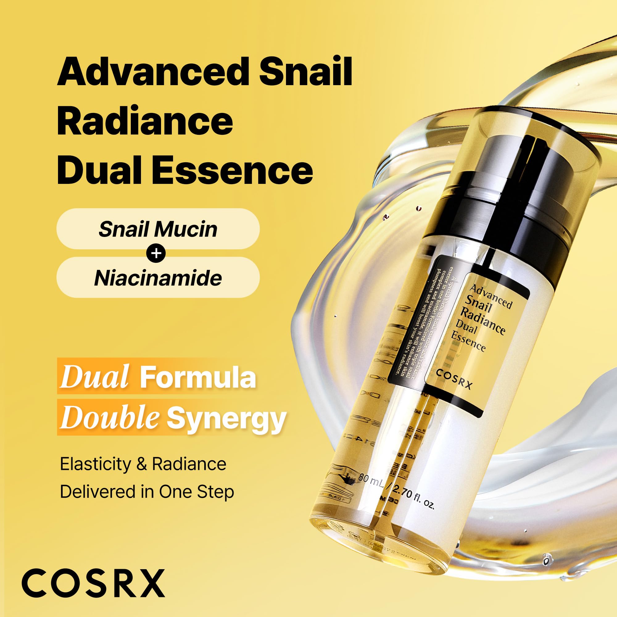 COSRX Snail Mucin 74% + Niacinamide 5% Dual Face Serum, 2 - COSRX Official Product View 3