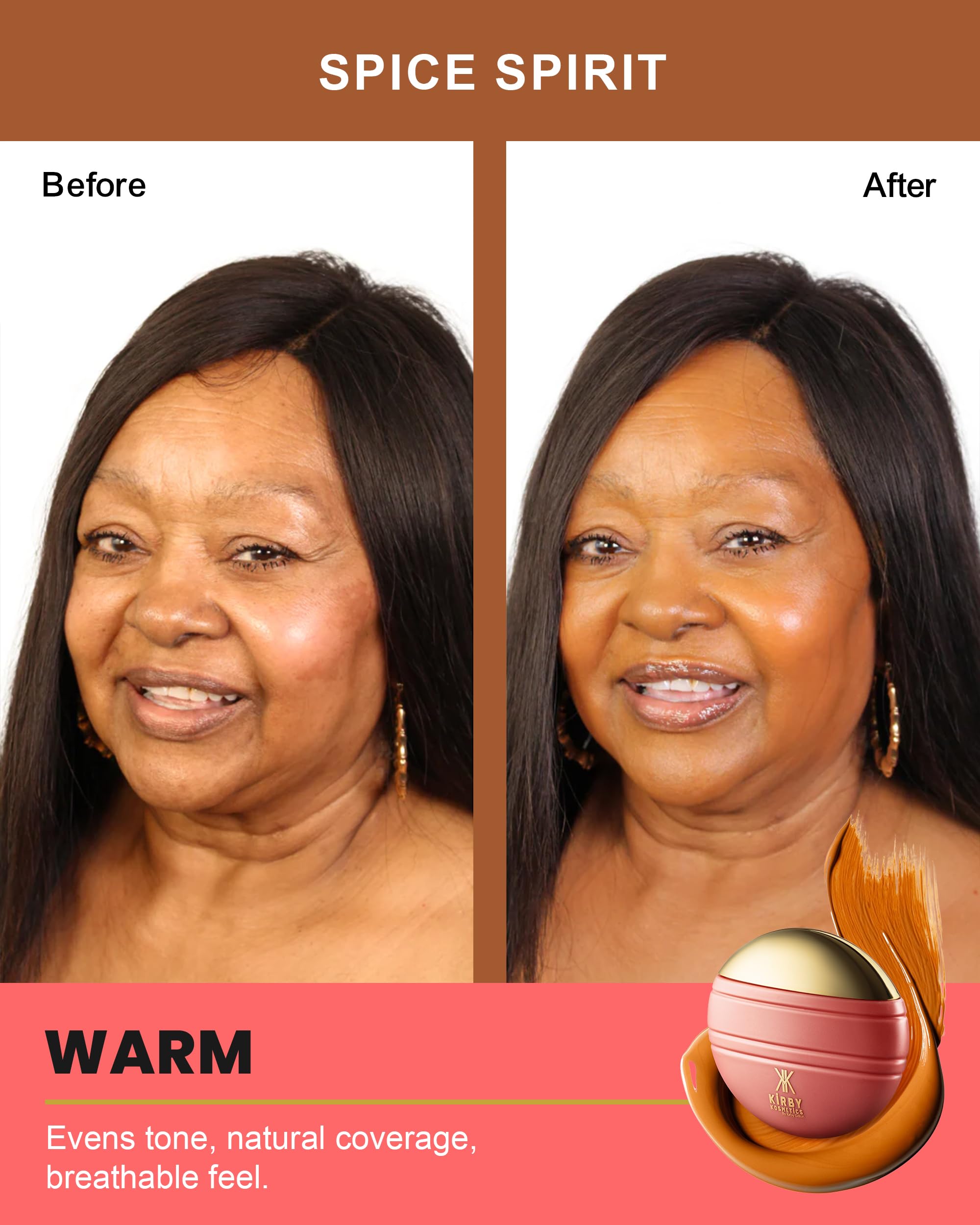 Kirby Kosmetics Konfident Glow Skin Tint – Spice Spirit Hydrating Oil- - View 5