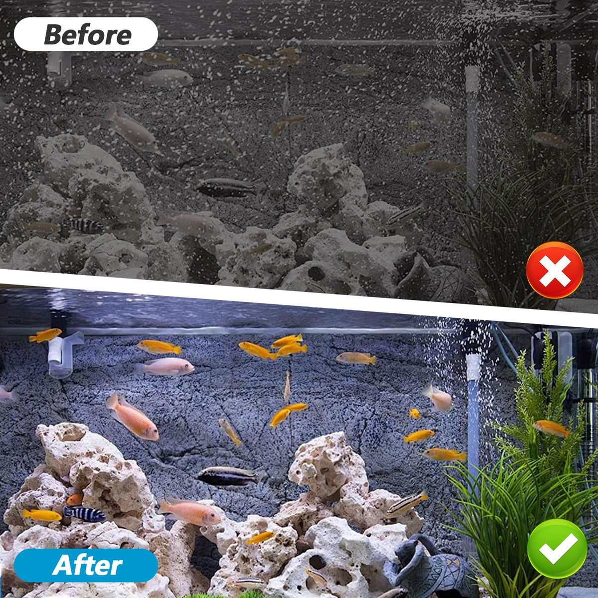 16 Pcs 10 20 Gallon Aquarium Filter Replacement for EZ - zisiueel Official Imagery - 5