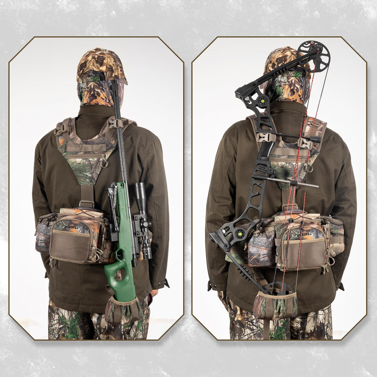 Hunting Fanny Waist Pack with Harness Pouch Hunting Backpack - BLISSWILL Official Imagery - 3