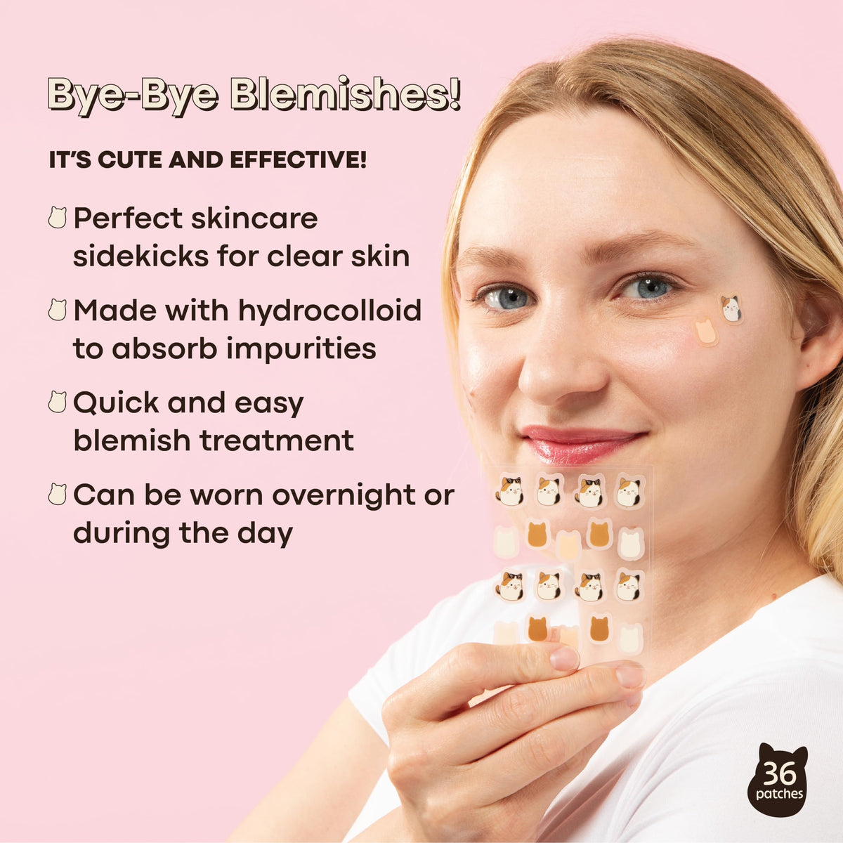 TONYMOLY x Squishmallows Cam Hydrocolloid Acne Blemish - TONYMOLY Official Product Imagery - 8