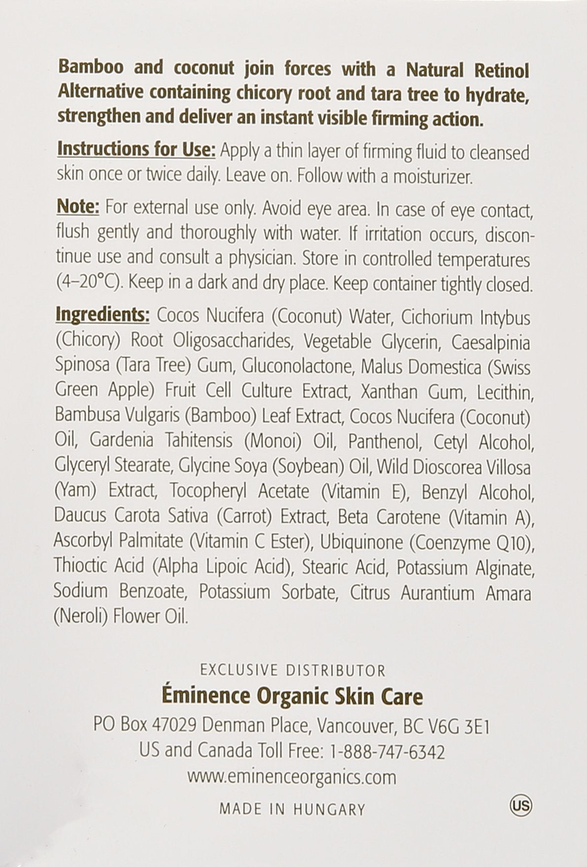 Eminence Bamboo Firming Fluid, 1.2 Ounce - Eminence