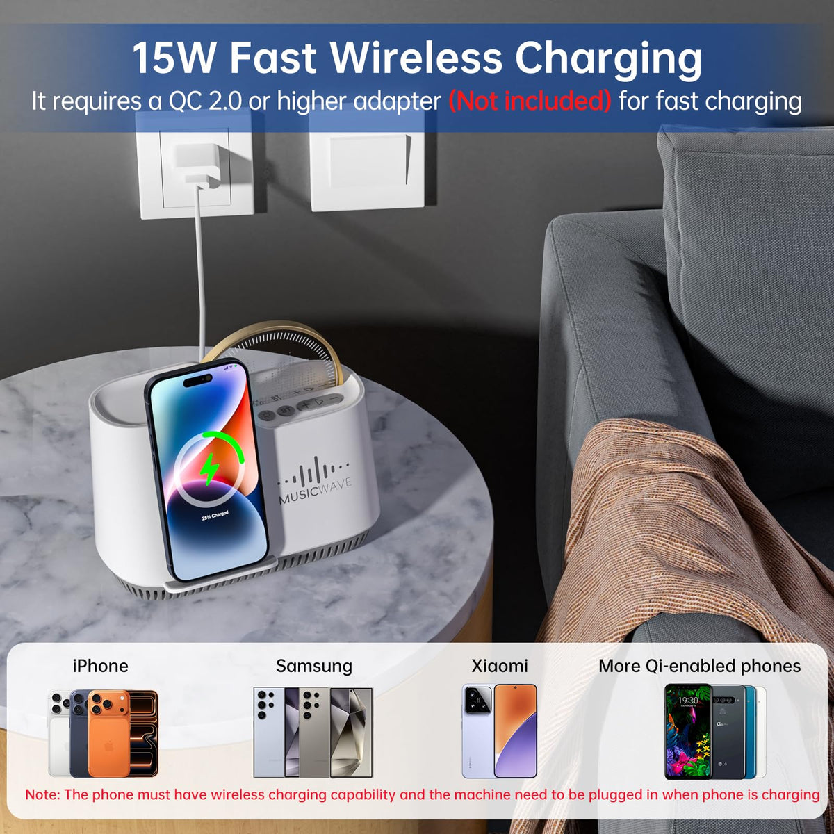 Night Light Bluetooth Speaker Phone Holder Touch Control - AUYLE Official Imagery - 5