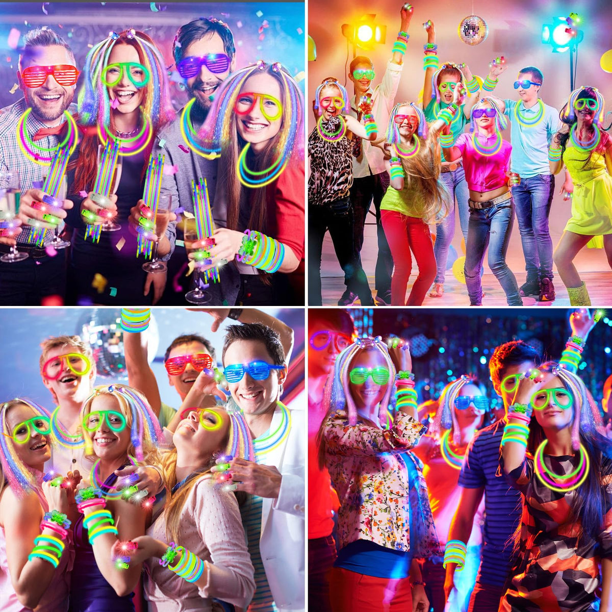OLUPP Glow In The Dark Party Supplies 264 PCS Light Up - OLUPP Official Imagery - 3