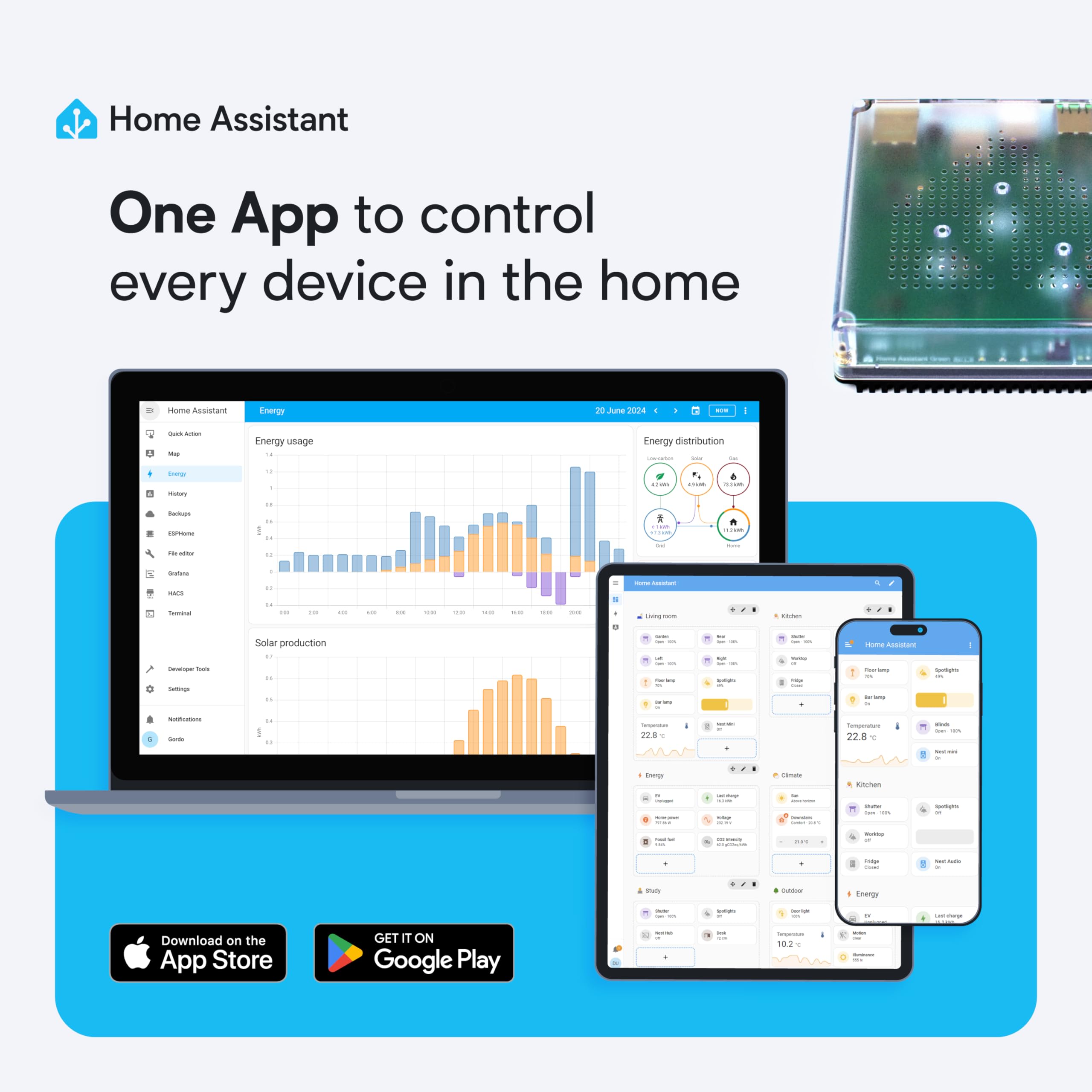 Nabu Casa Home Assistant Green | Smart Home hub with Advanced Aut - Nabu Casa Official Product View 5