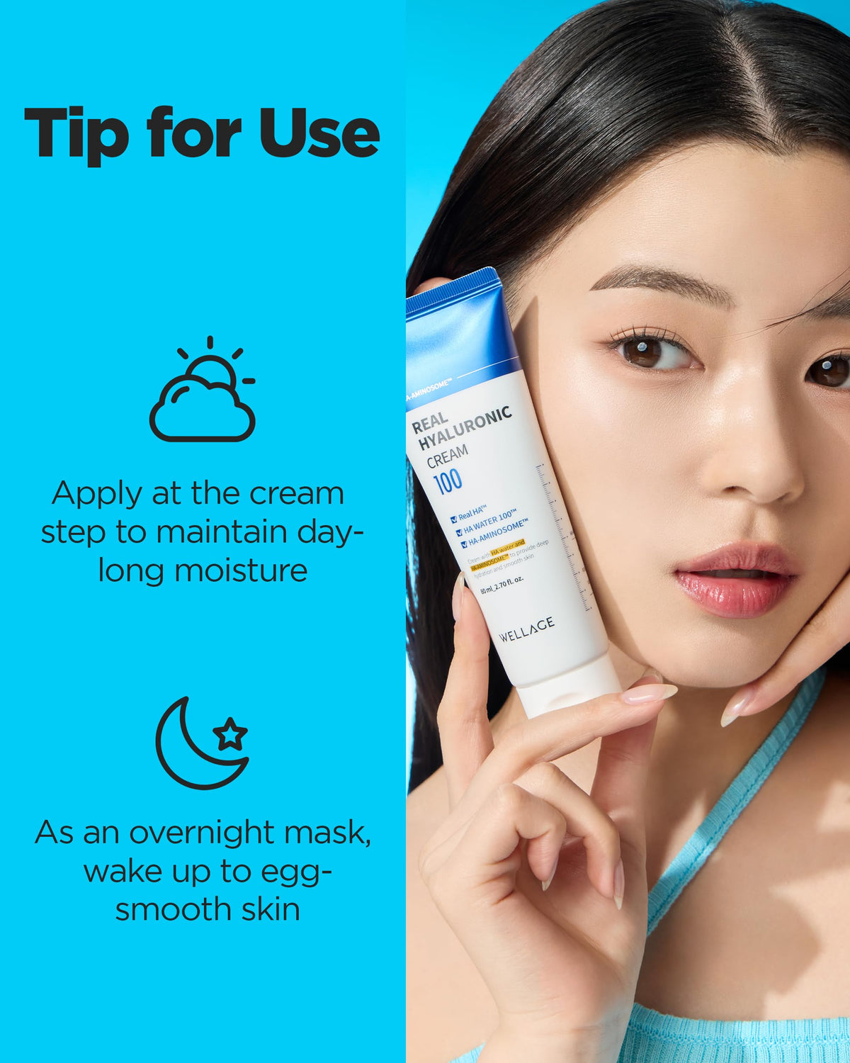 WELLAGE Real Hyaluronic Cream 100 Pure Hyaluronic Acid - WELLAGE Official Imagery - 8