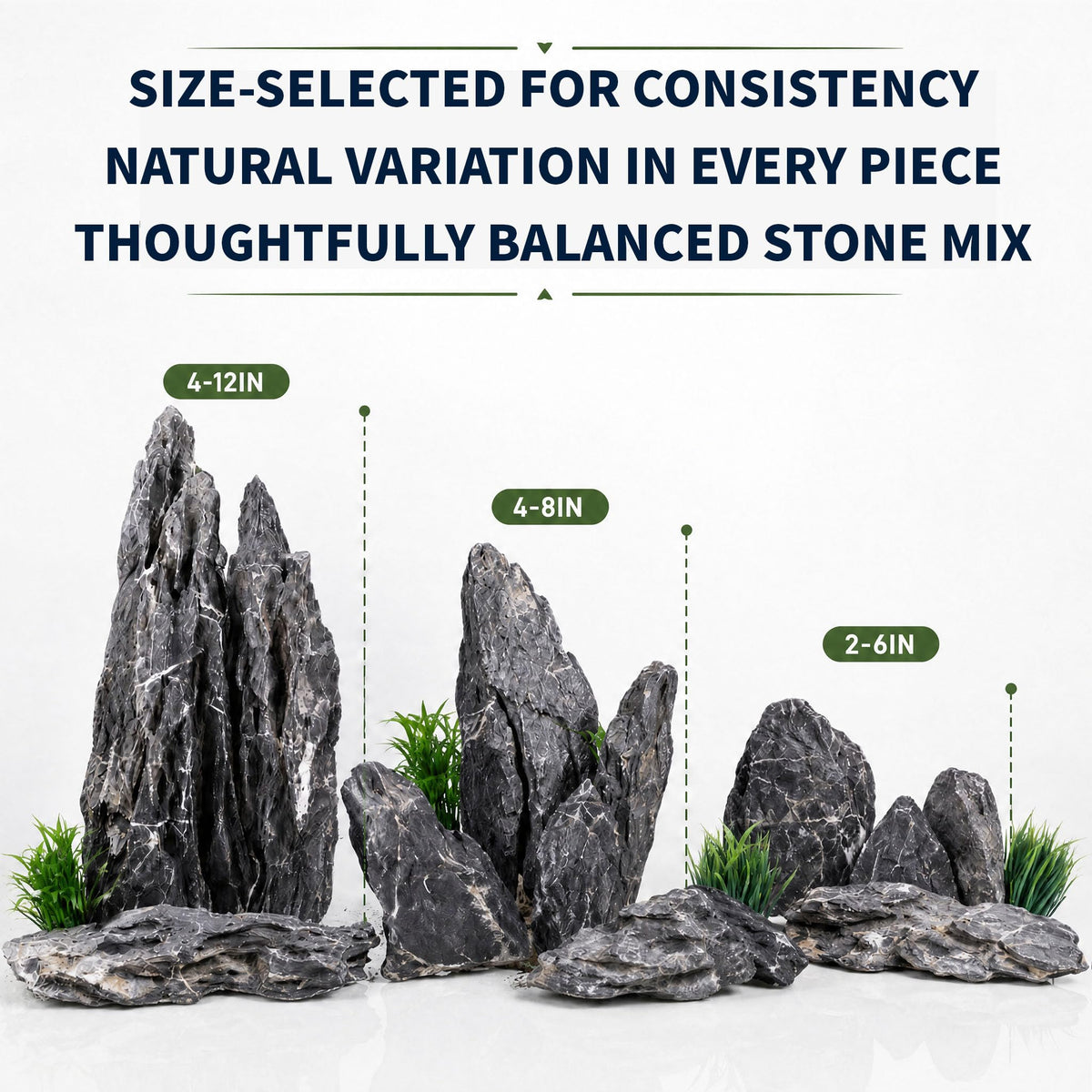 Seiryu Stone Aquascaping Rocks 5 lb Aquarium Stone Set - Korvuli Official Imagery - 5