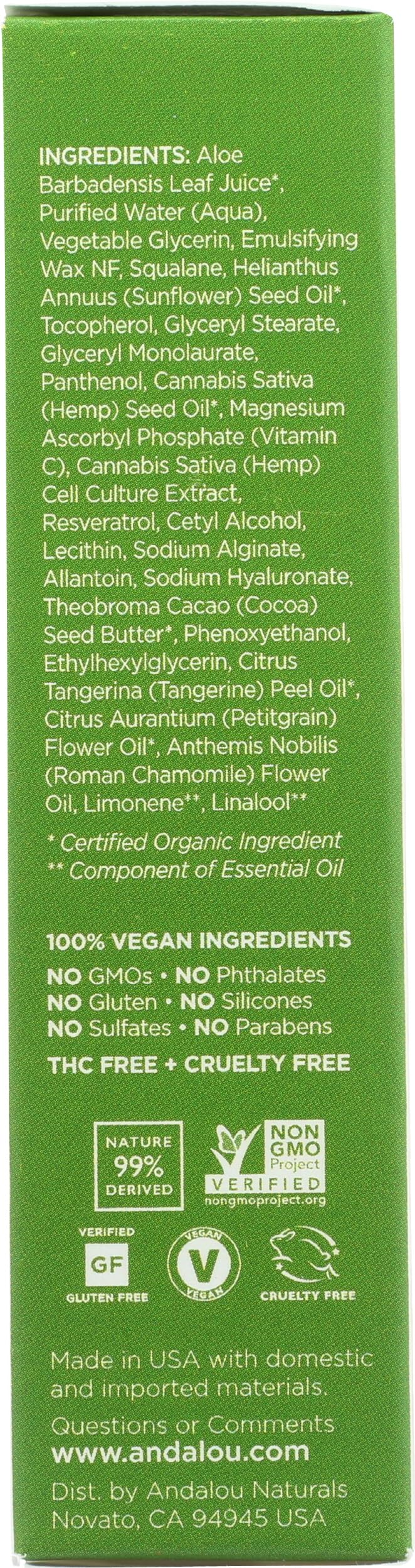 Andalou Naturals CannaCell Facial Serum, 1 Ounce
