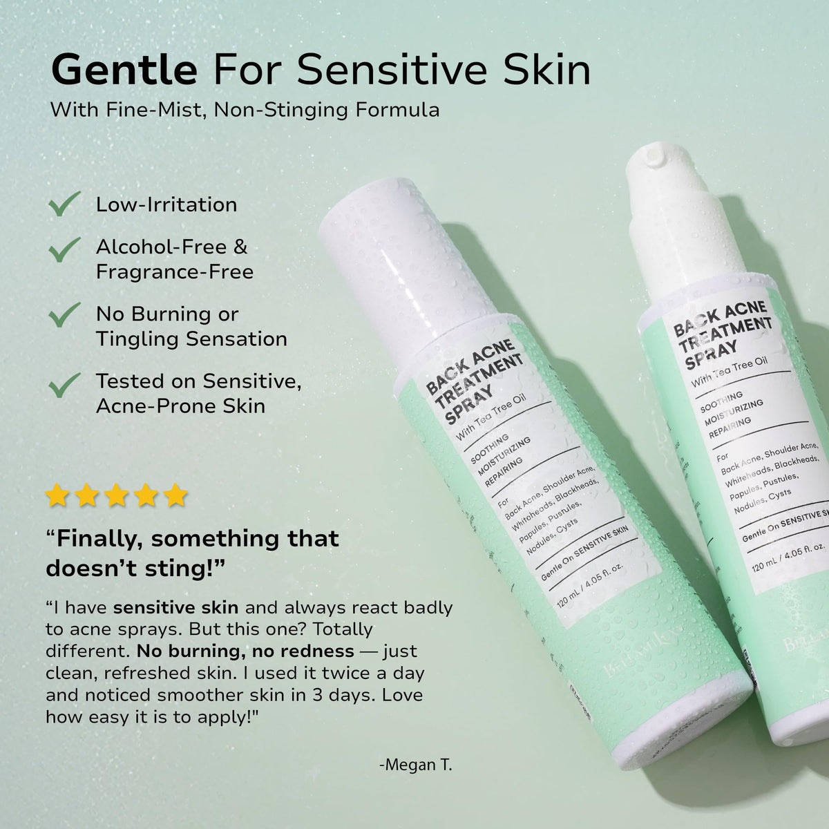 BellamiLuxx Back and Body Acne Treatment Spray 2 Salicylic - BellamiLuxx Official Imagery - 7