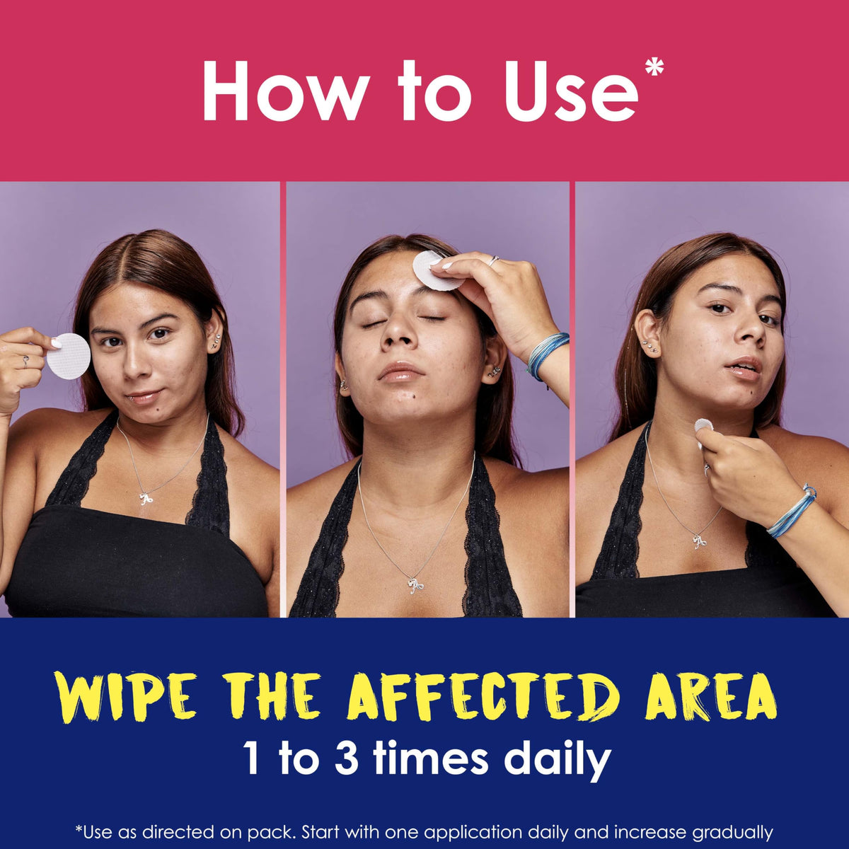 Clearasil Rapid Rescue Deep Treatment Acne Face Pads Maximum - Clearasil Official Imagery - 5