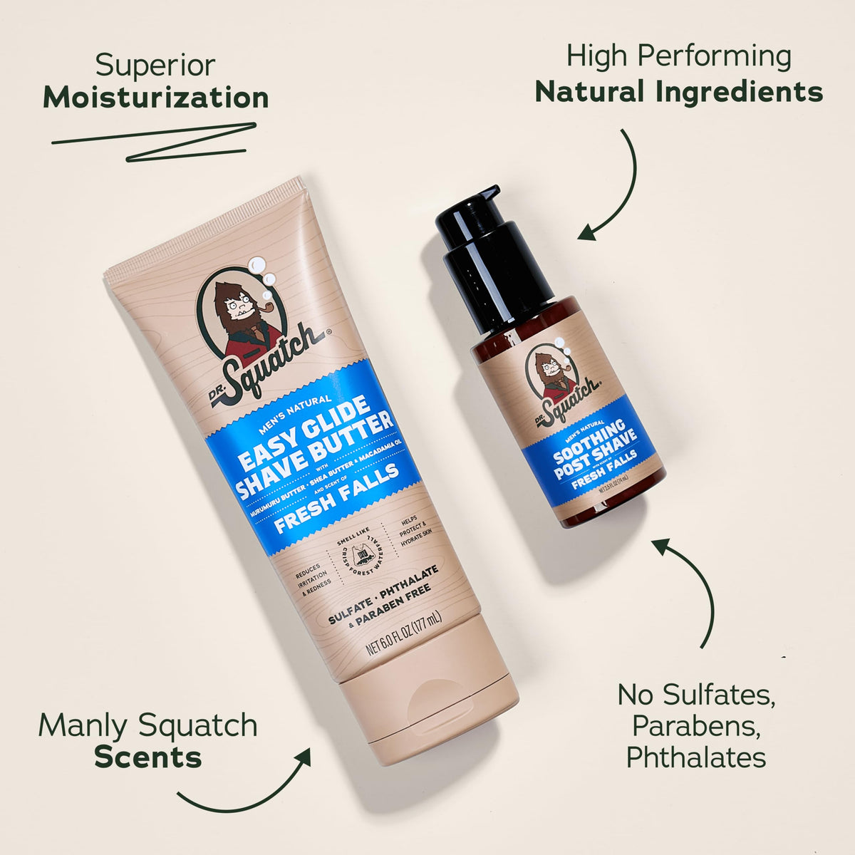 Dr Squatch Natural Post Shave and Shave Butter for Men - Dr. Squatch Official Imagery - 3