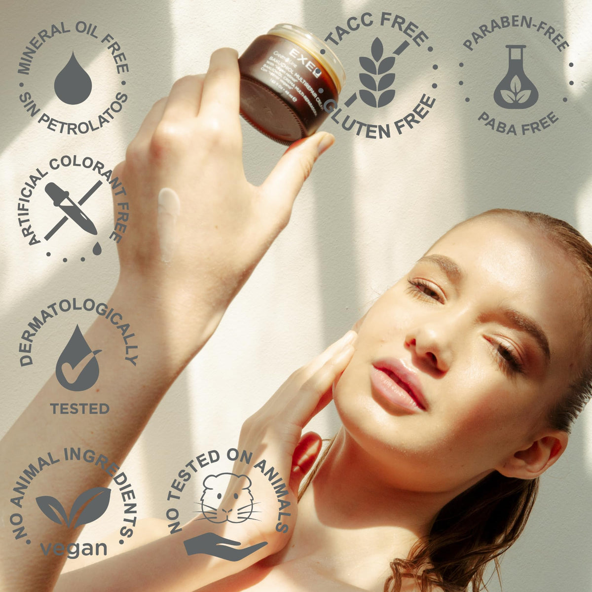 EXEL Bakuchiol Night Cream Vegan Retinol Alternative Face - EXEL Official Imagery - 7