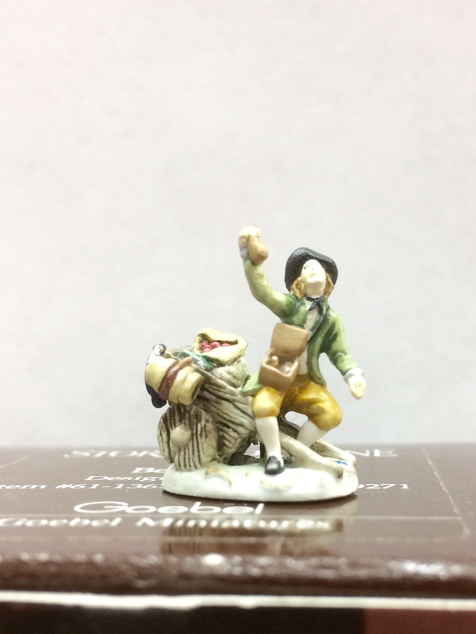 Goebel Robert Olszewski Miniatures Bean Seller Storybook Lane - Product Imagery