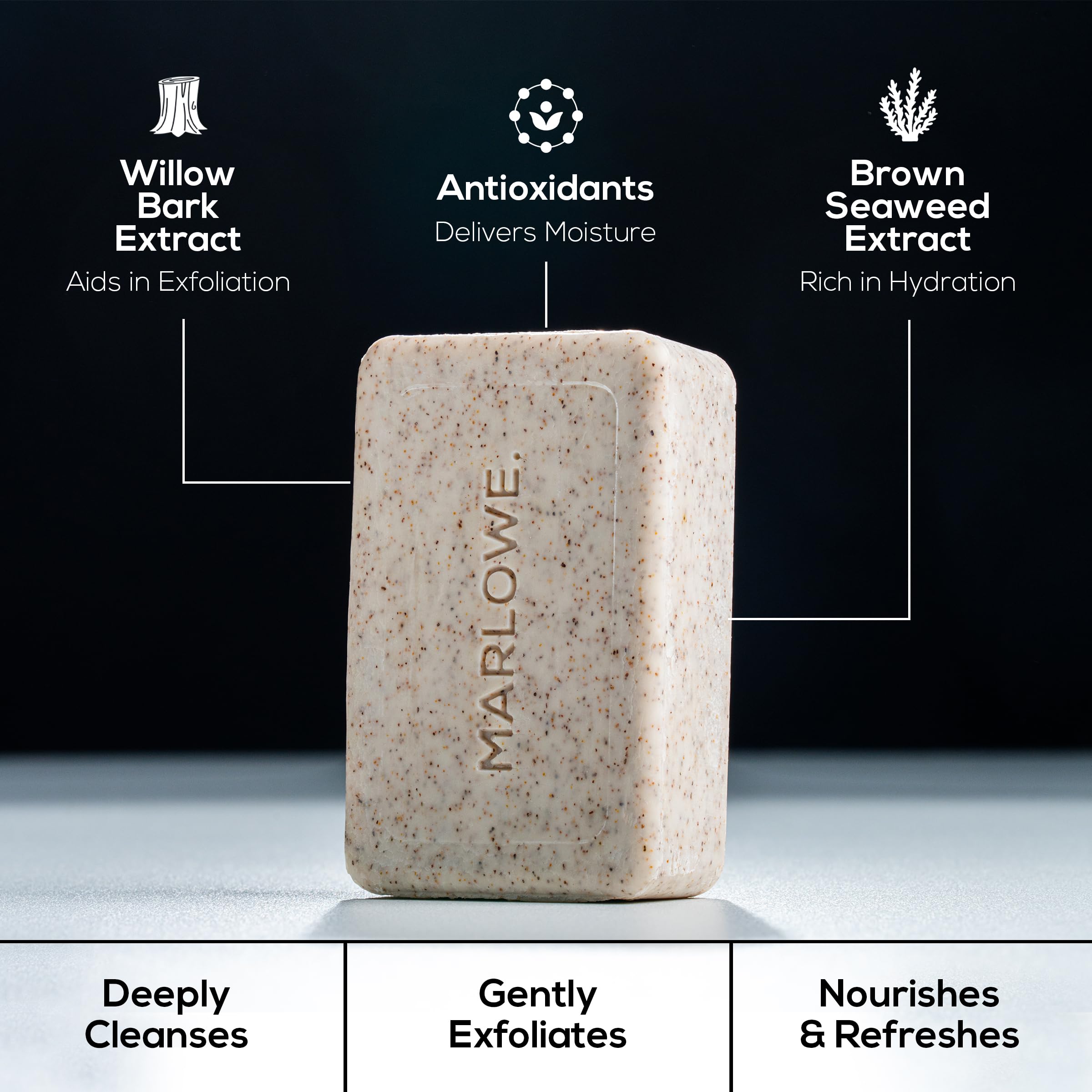 MARLOWE. Body Scrub Soap, Exfoliating Soap Bar, Santal - MARLOWE. Official Product View 8