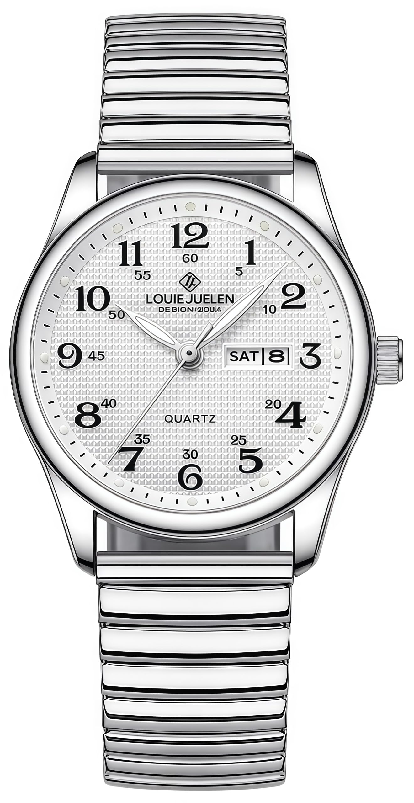 Gosasa Easy-to-Read Quartz Watch for Seniors, Large Numerals, - Product Imagery