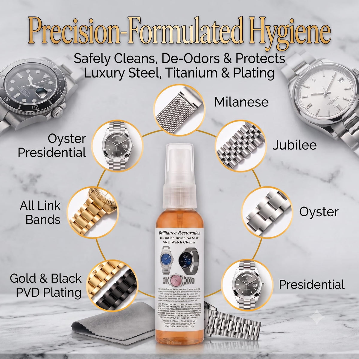 Brilliance Restoration Watch cleaner and jewelry cleaner - iYGIENE Official Imagery - 8