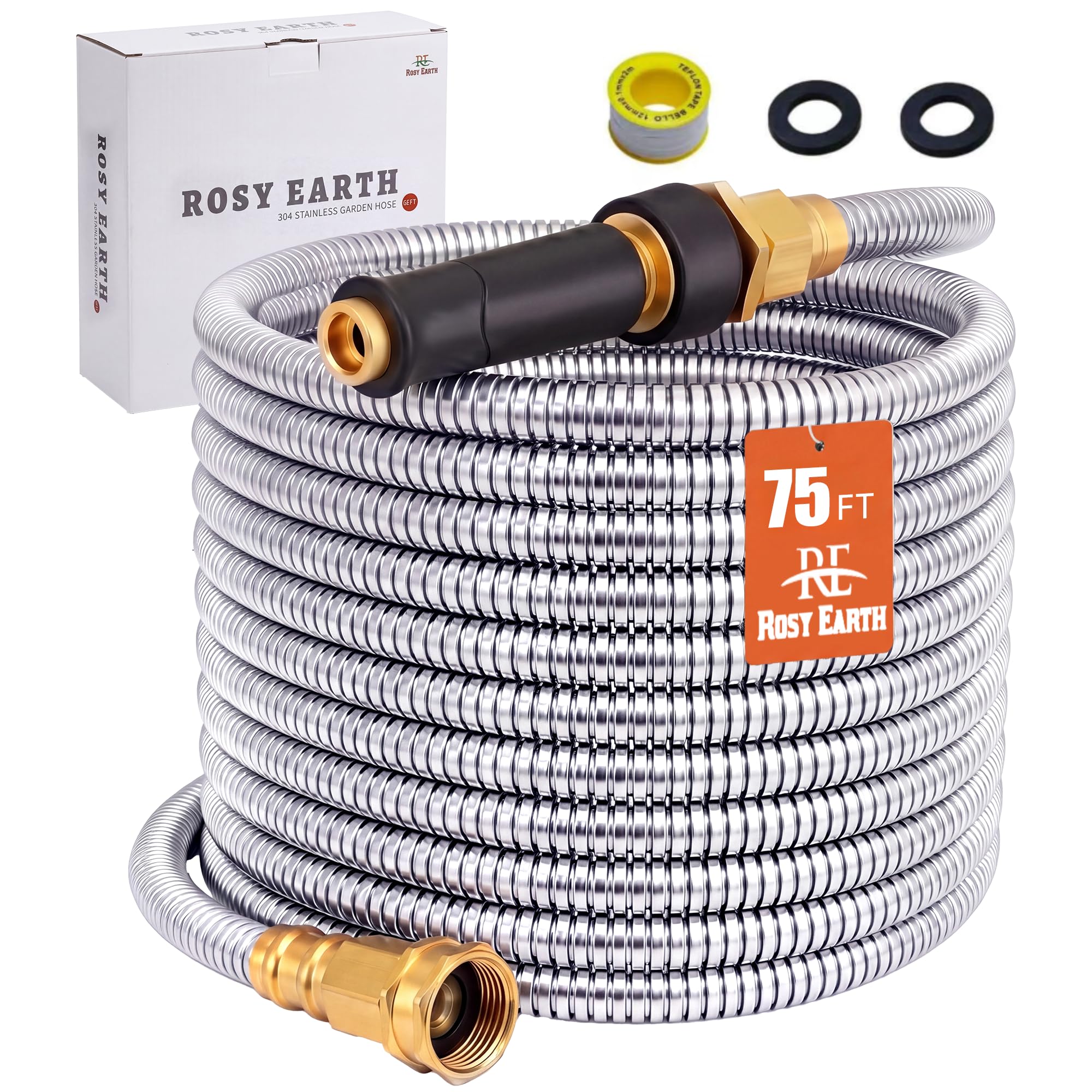 Rosy Earth 100 FT Garden Hose Expandable - 304 Stainless Steel Wa - Rosy Earth Official Product View 9