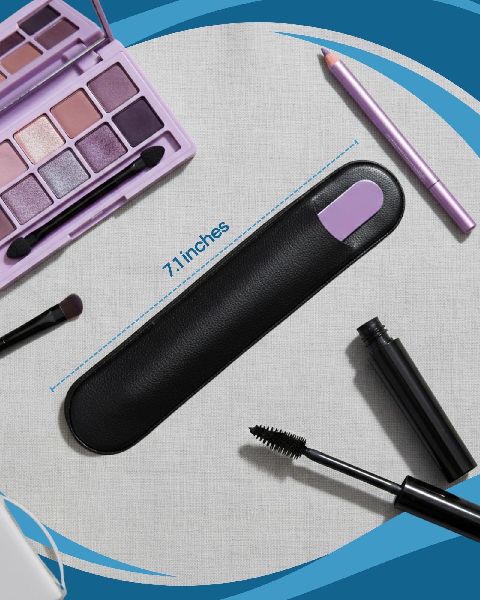 Denco Aero Tweeze Slant Tip Tweezers – Precision Eyebrow Tweezers for Shaping and Fine Hair Removal, Stainless Steel with Cut-Out Body Design, Lightweight Grip with Protective Pouch