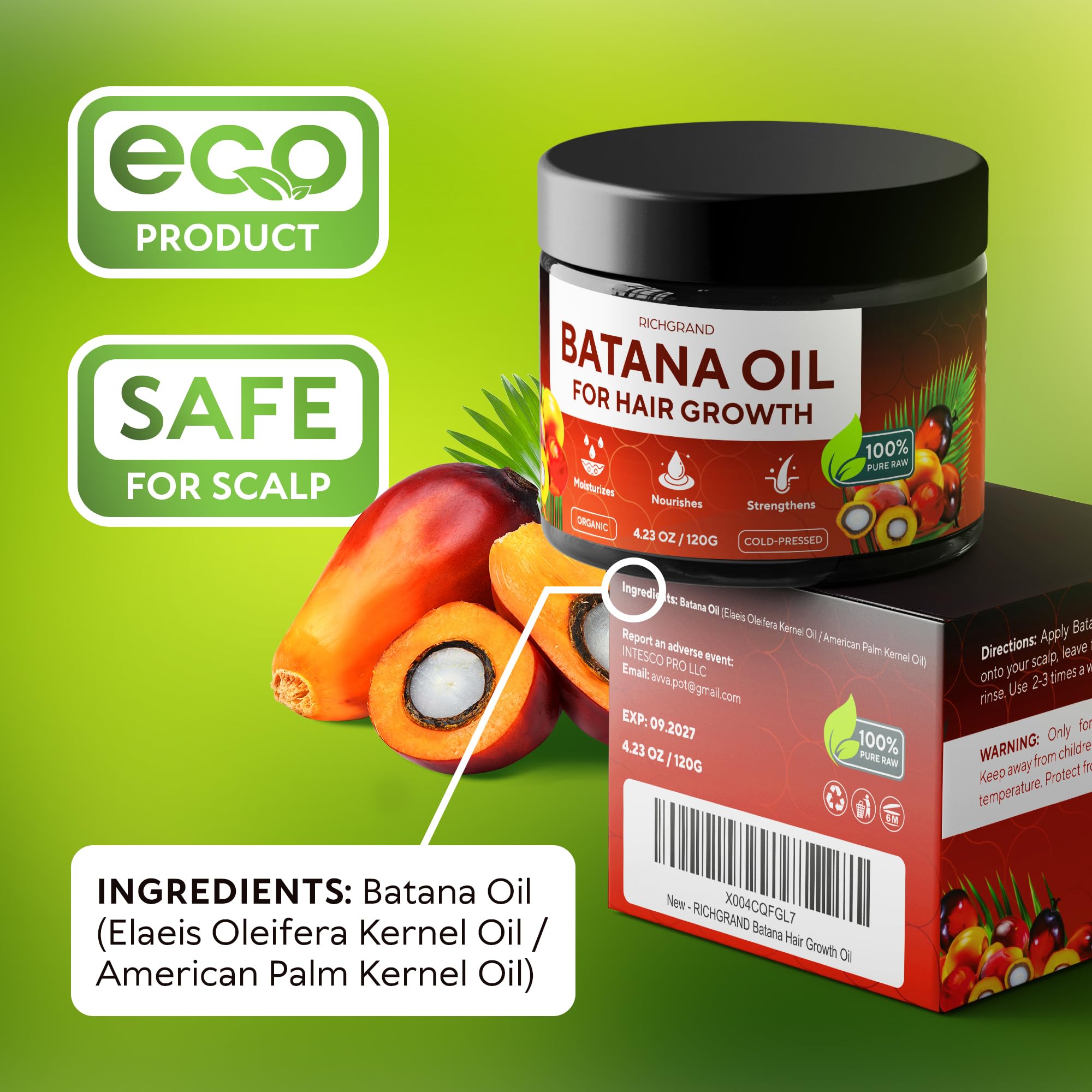 RICHGRAND Batana Oil for Hair Growth - 100% Raw & Organic Unrefined Batana Oi - RICHGRAND Official Product View 10