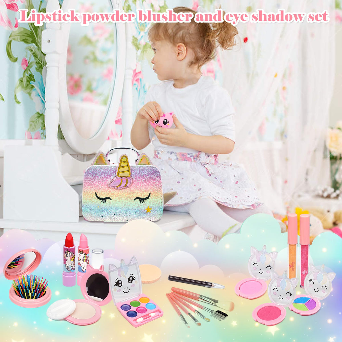 Mrabbitoo Kids Real Makeup Kit for Girls - Mrabbitoo Official Imagery - 3