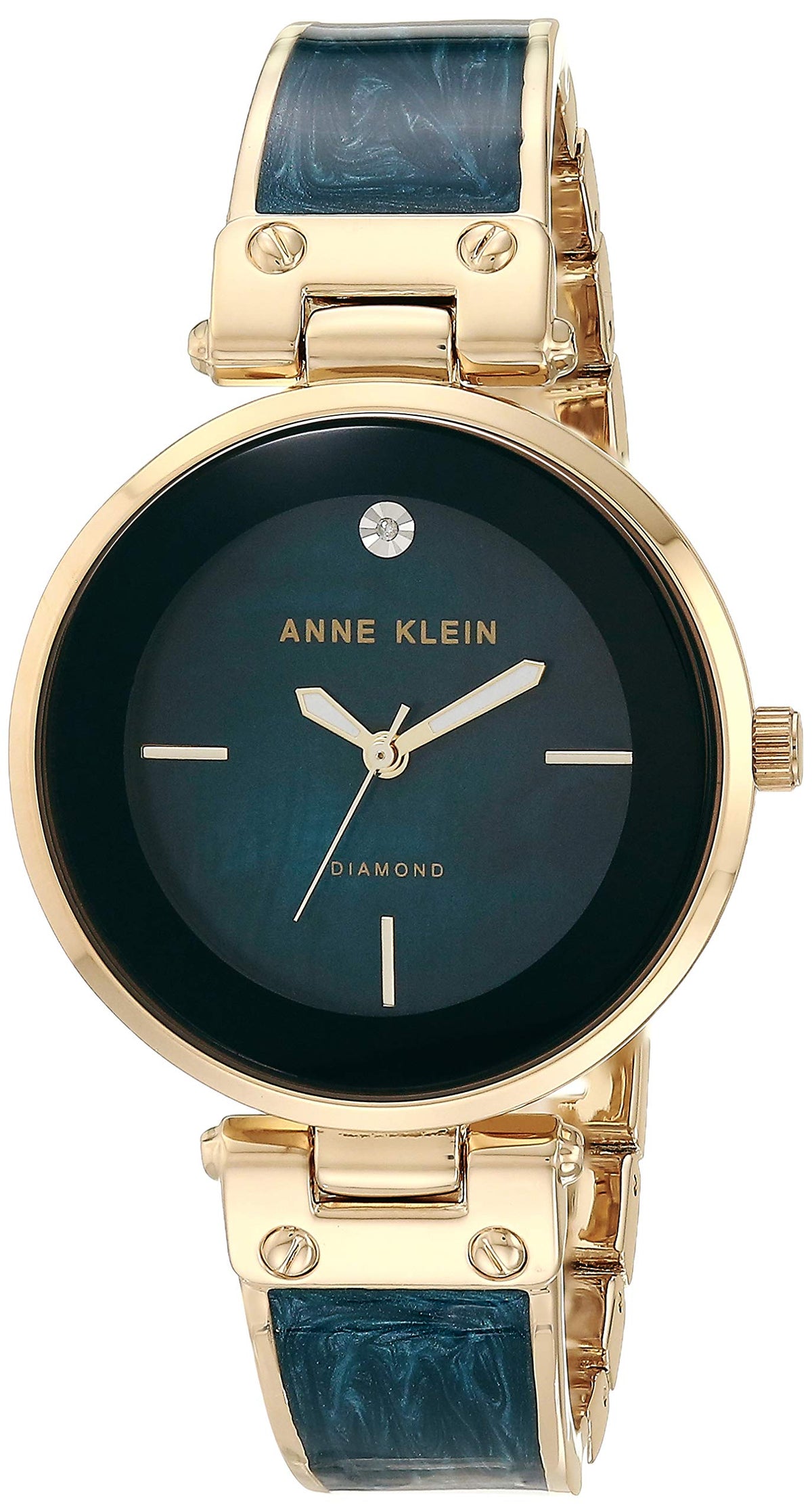 Anne Klein Women s Genuine Diamond Dial Bangle Watch - Anne Klein Official Imagery - 7