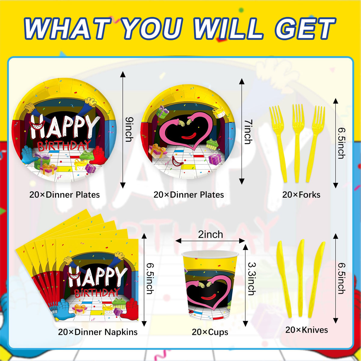 120PCS Video Game Birthday for Boys Kids Colorful Cartoon - NIBBLE NEST Official Imagery - 4