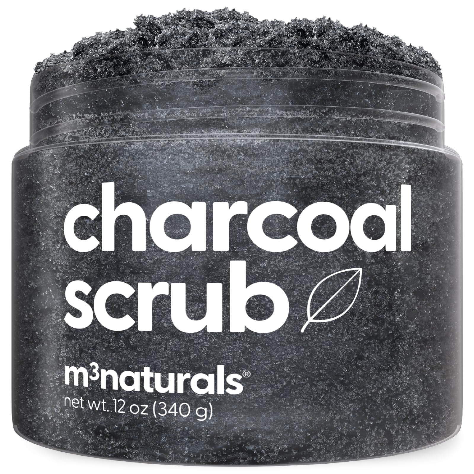 Exfoliating Charcoal Scrub for Body with Collagen Stem Cells - M3 Naturals Official Imagery - 2