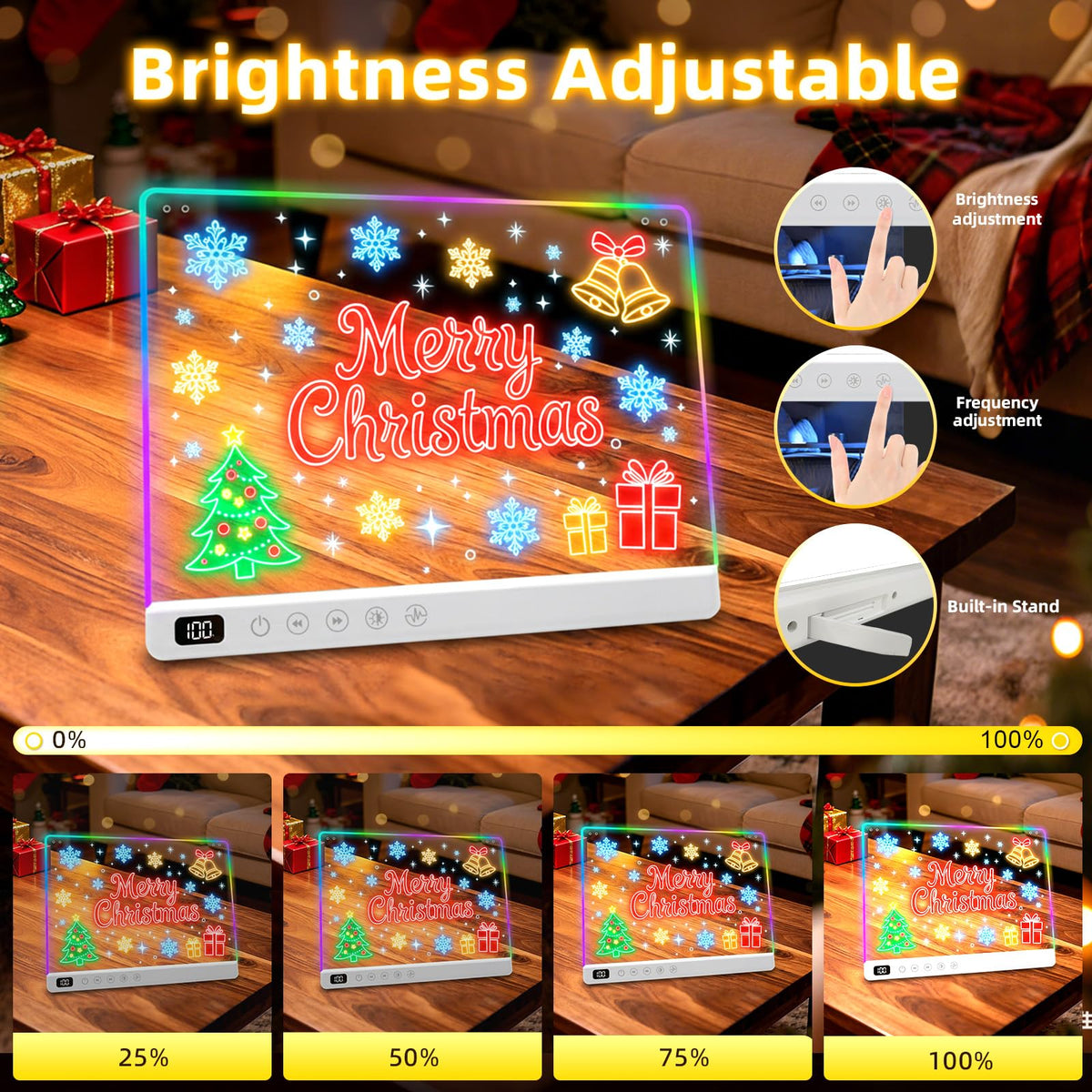 Led Drawing Board with 13 Light Effects 16 Rechargeable Glow - Lumiboard Official Imagery - 7