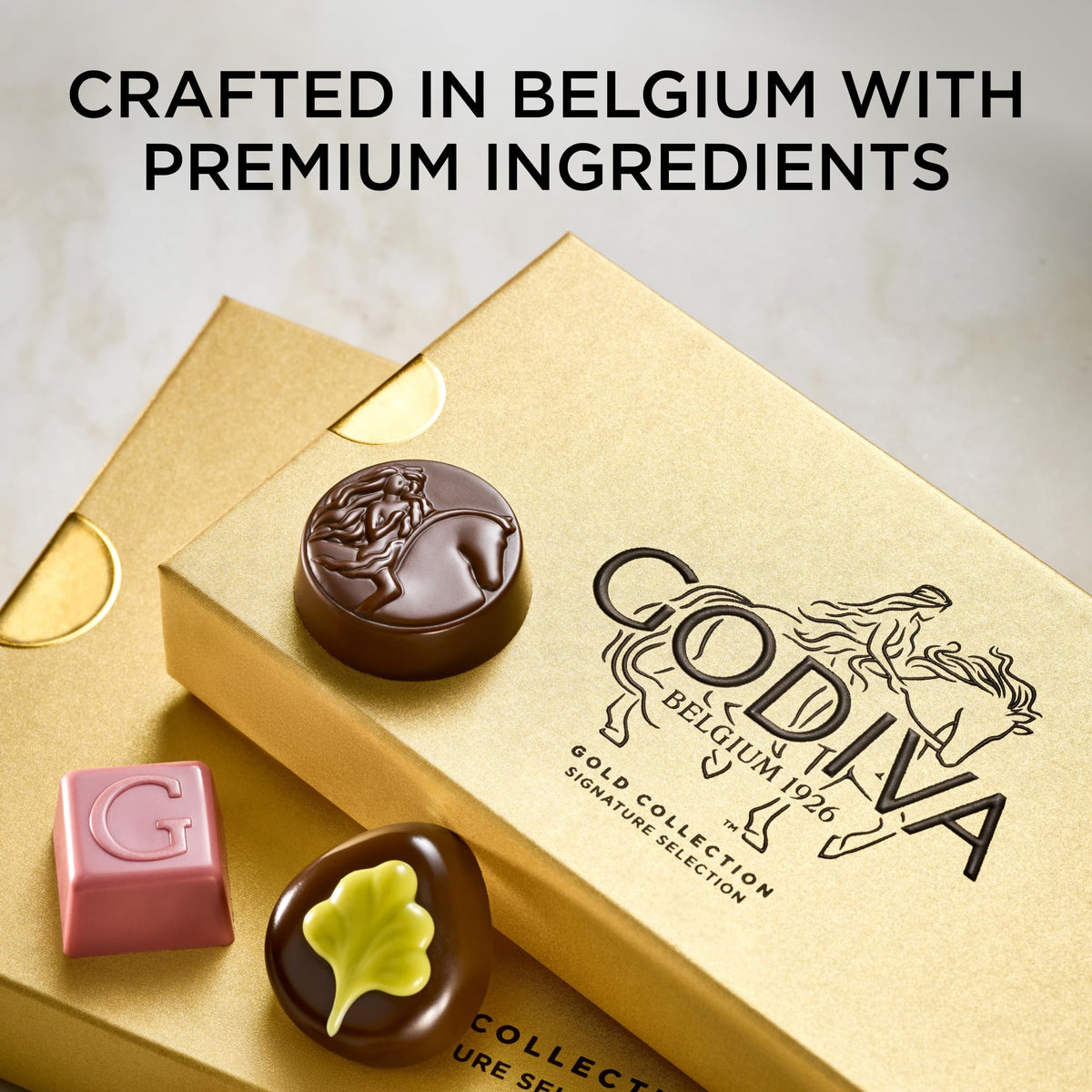 Godiva Gold Assorted Belgian Chocolate Gift Box Gourmet 15 - Premium Selection Official Imagery - 5
