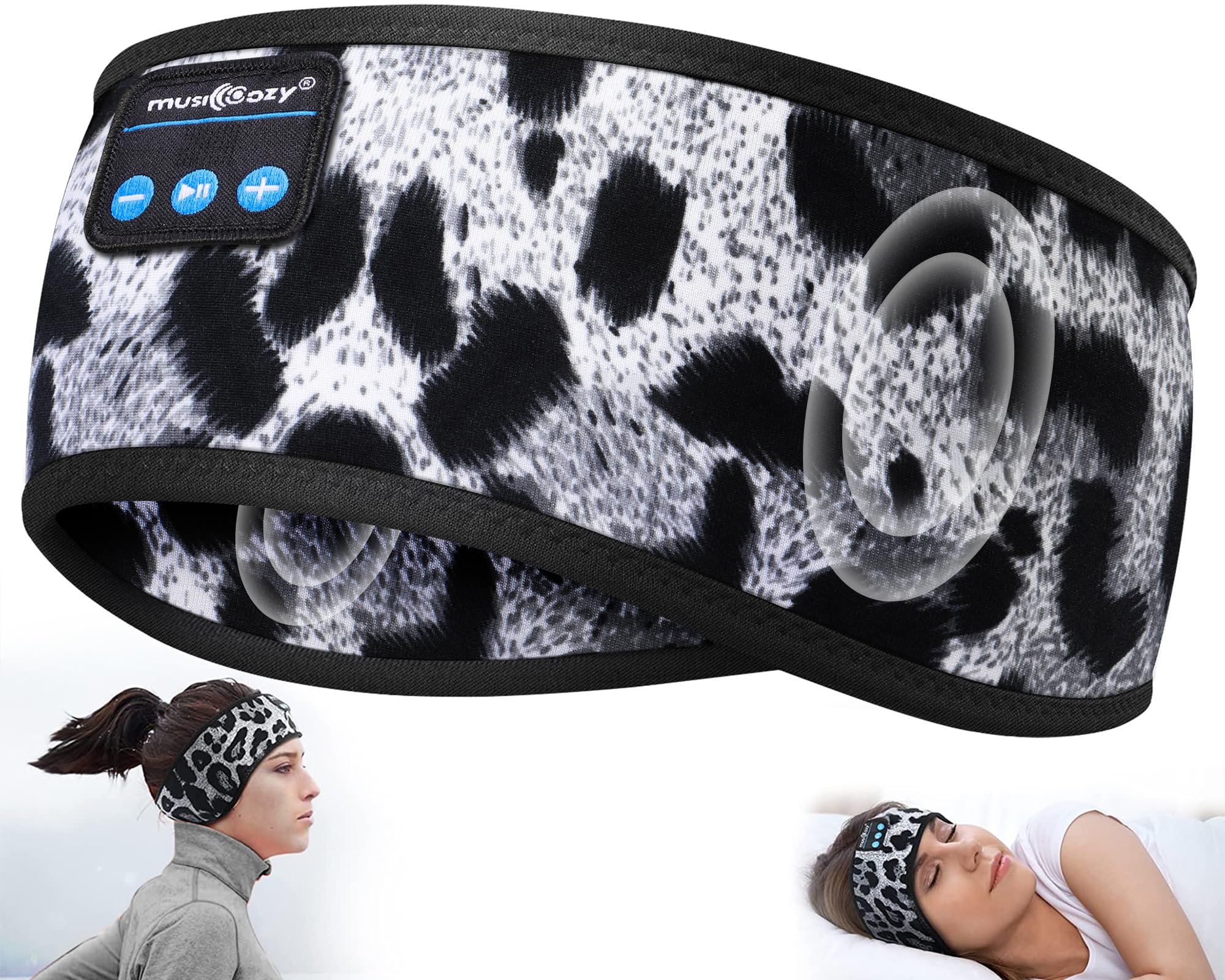 MUSICOZY Sleep Headphones Bluetooth Headband Headphones for Side Sleepers - MUSICOZY Official Product View 1