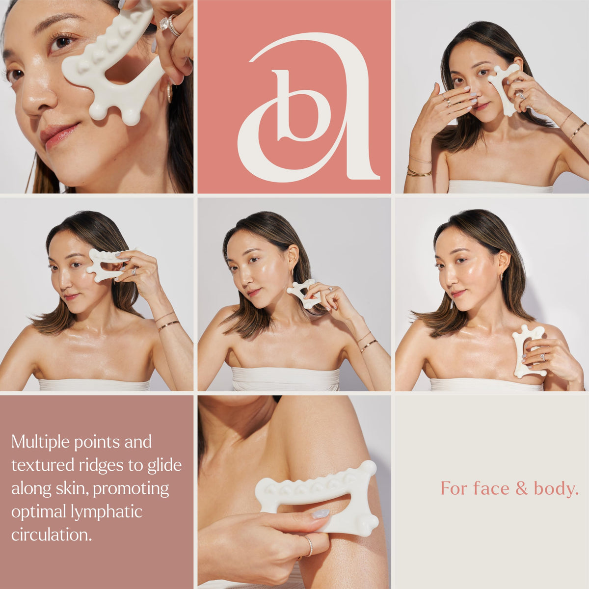 byAVA Ceramic Gua Sha Tool for Face and Body Lymphatic - byAVA Official Imagery - 7