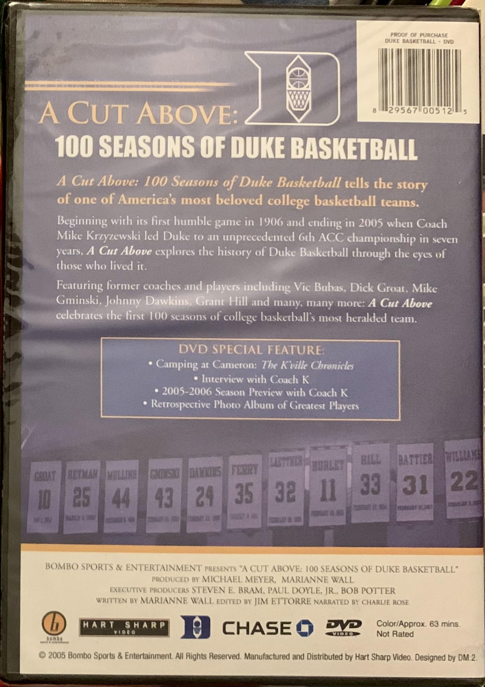 Mike Krzysewski     
       			(Actor), - Mike Krzysewski     
       			(Actor),  
       	 
	            
		   Grant Hill     
       			(Actor) 
       	          Rated:      NR           Format: DVD Official Product View 3