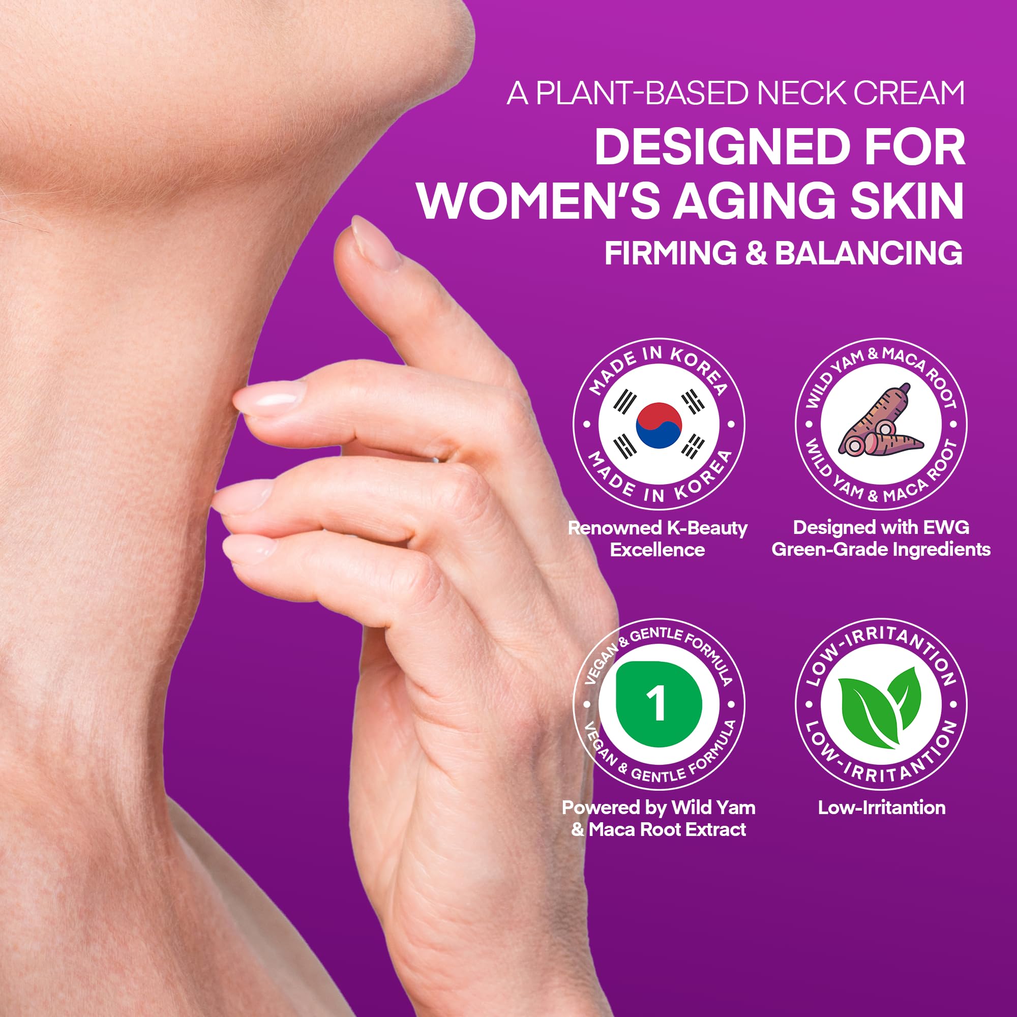 Vigority Korean Neck Firming Cream with Centella Asiatica - Vigority Official Imagery - 7